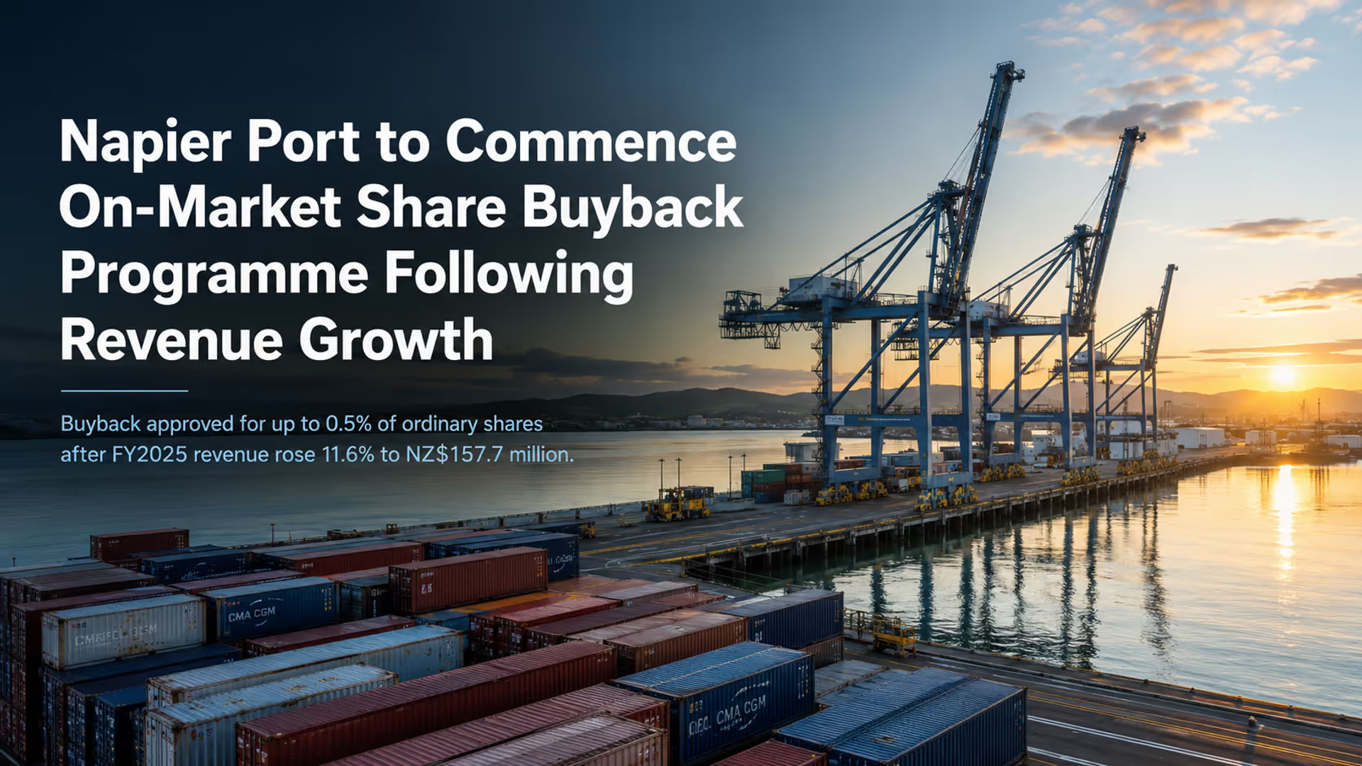 Napier Port to Commence On-Market Share Buyback Programme Following Revenue Growth