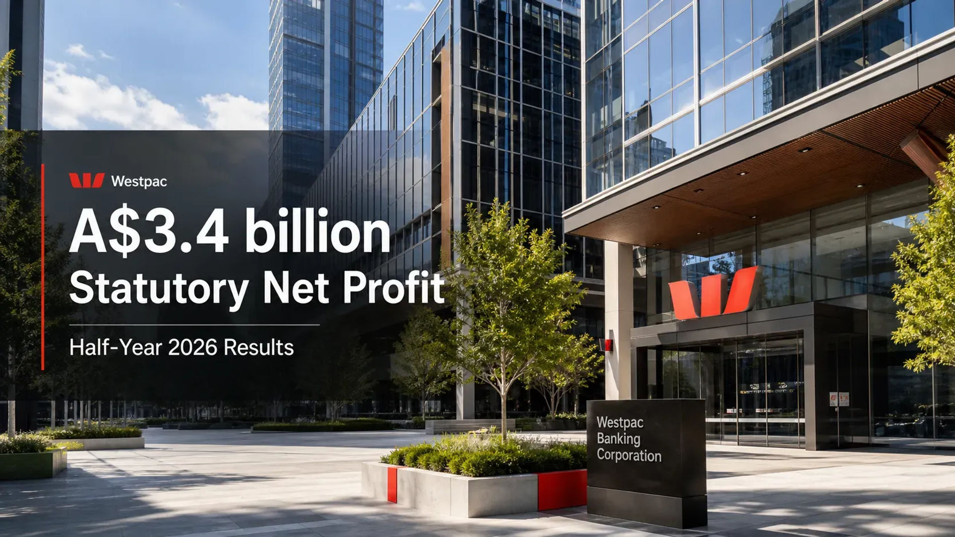 Westpac reports A$3.4 billion half-year profit amid margin pressure and NZX trading halts