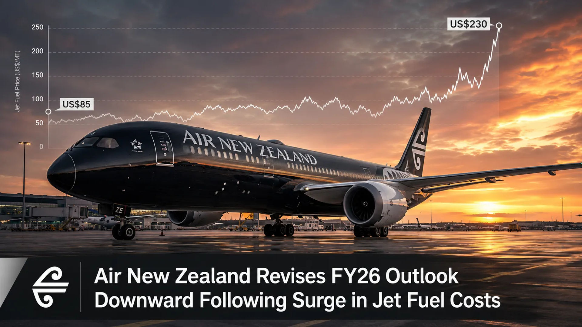 Air New Zealand Revises FY26 Outlook Downward Following Surge in Jet Fuel Costs