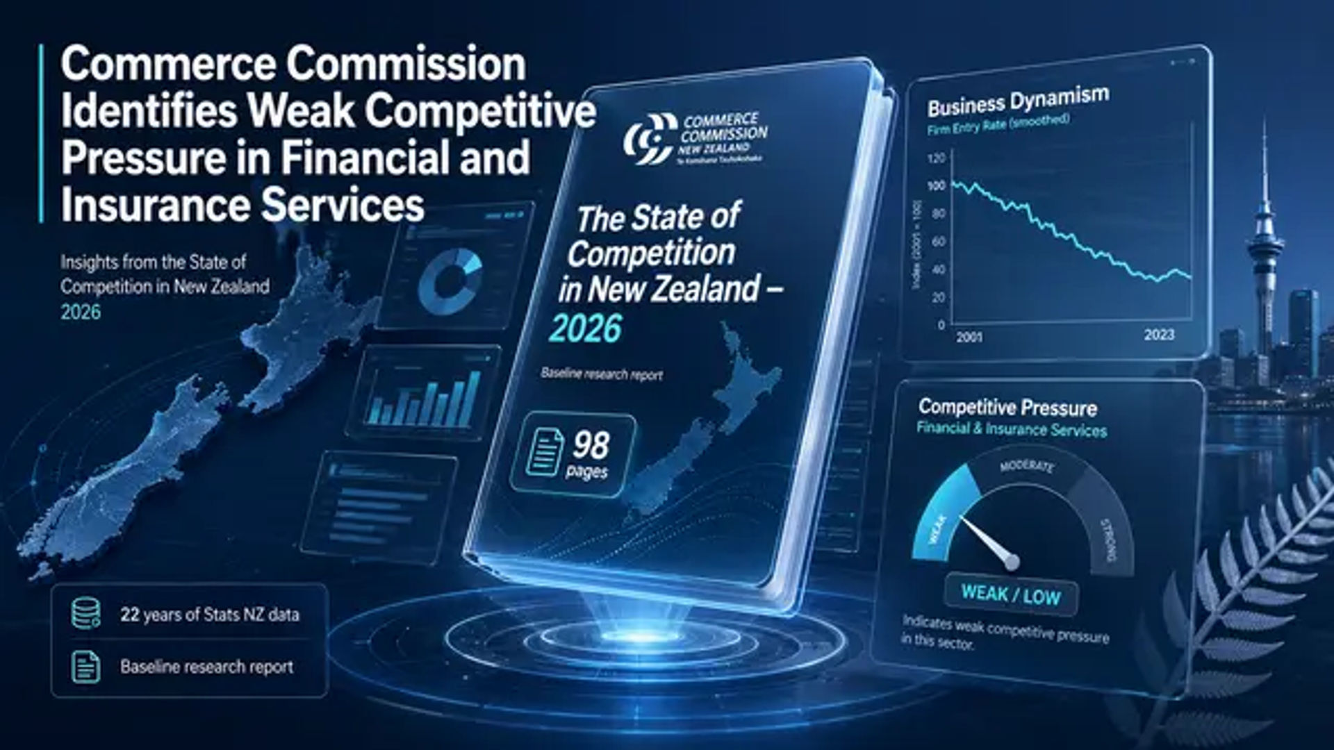 Commerce Commission Identifies Weak Competitive Pressure in Financial and Insurance Services