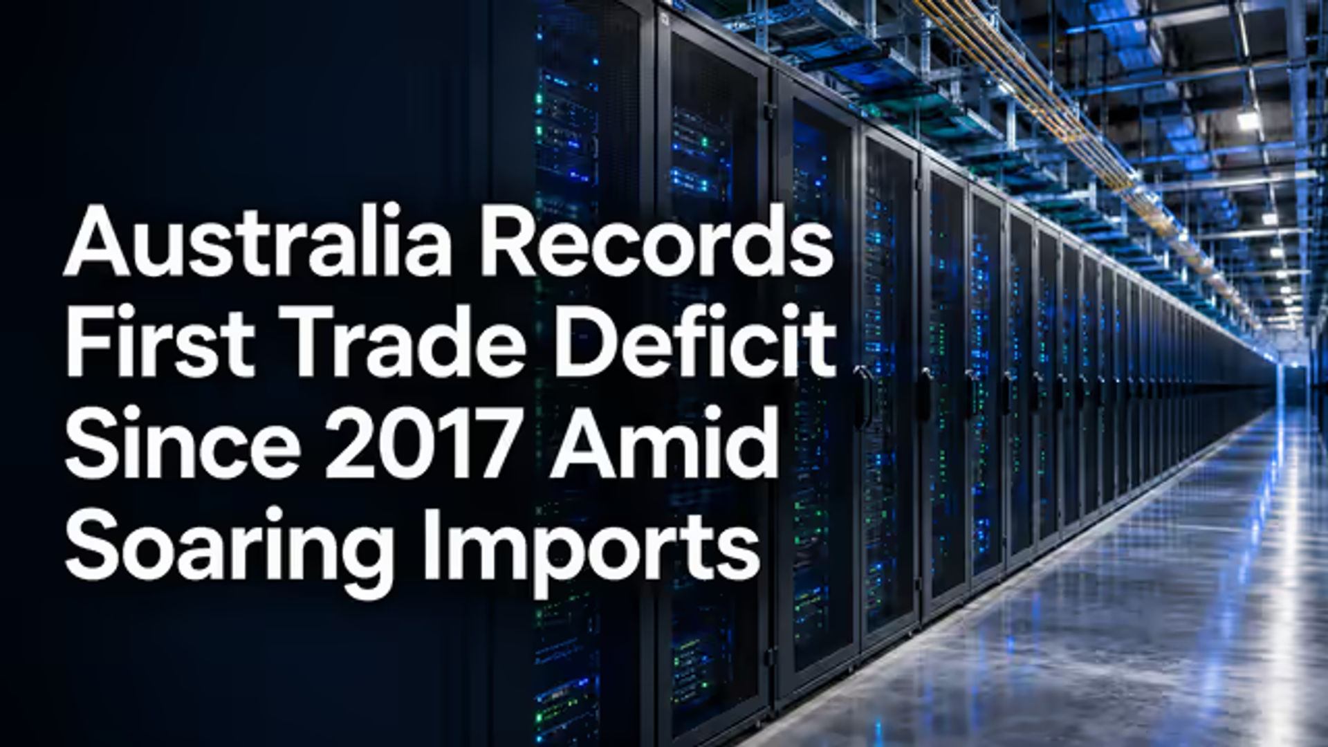 Australia Records First Trade Deficit Since 2017 Amid Soaring Imports