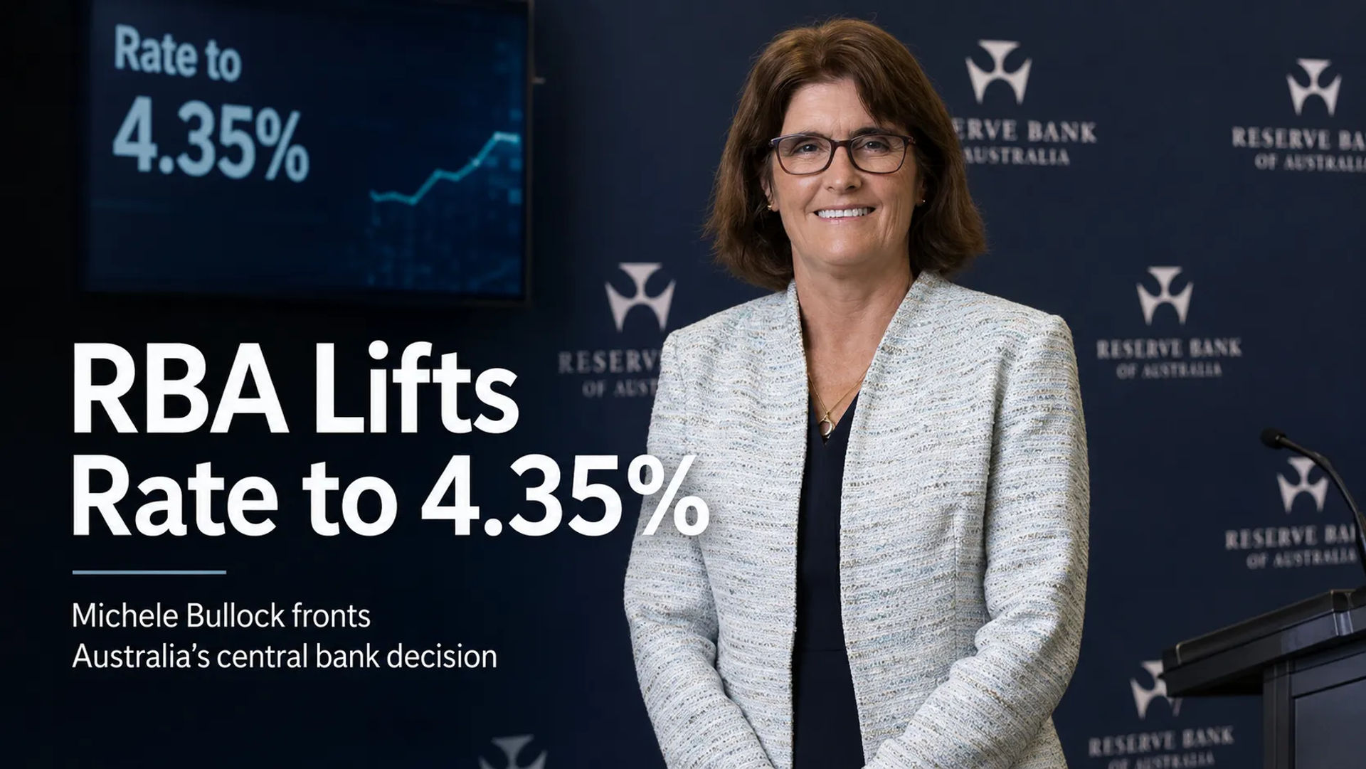 RBA Increases Cash Rate to 4.35 Per Cent as Inflation Hits 4.6 Per Cent