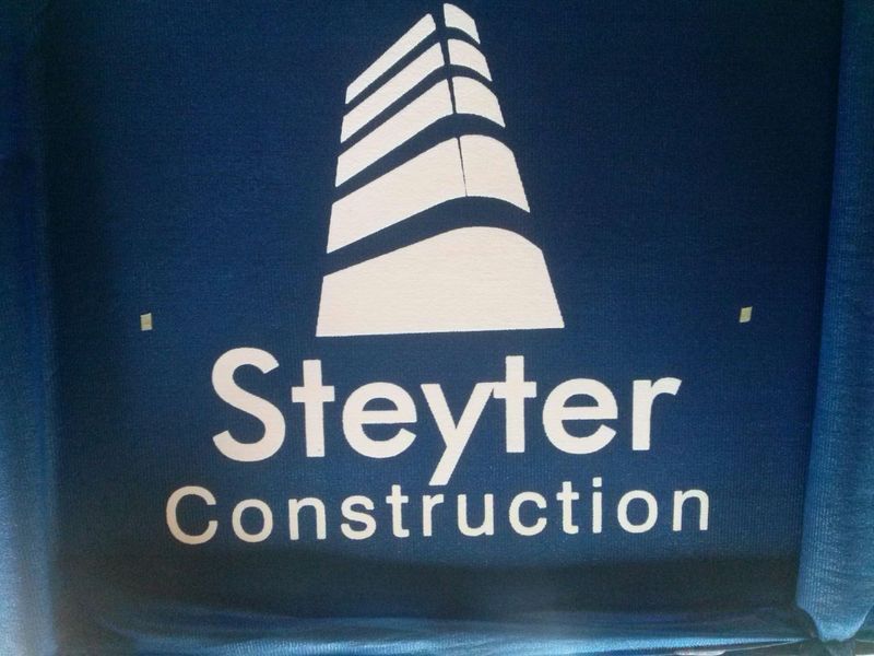 Property development branding on printed shadenet