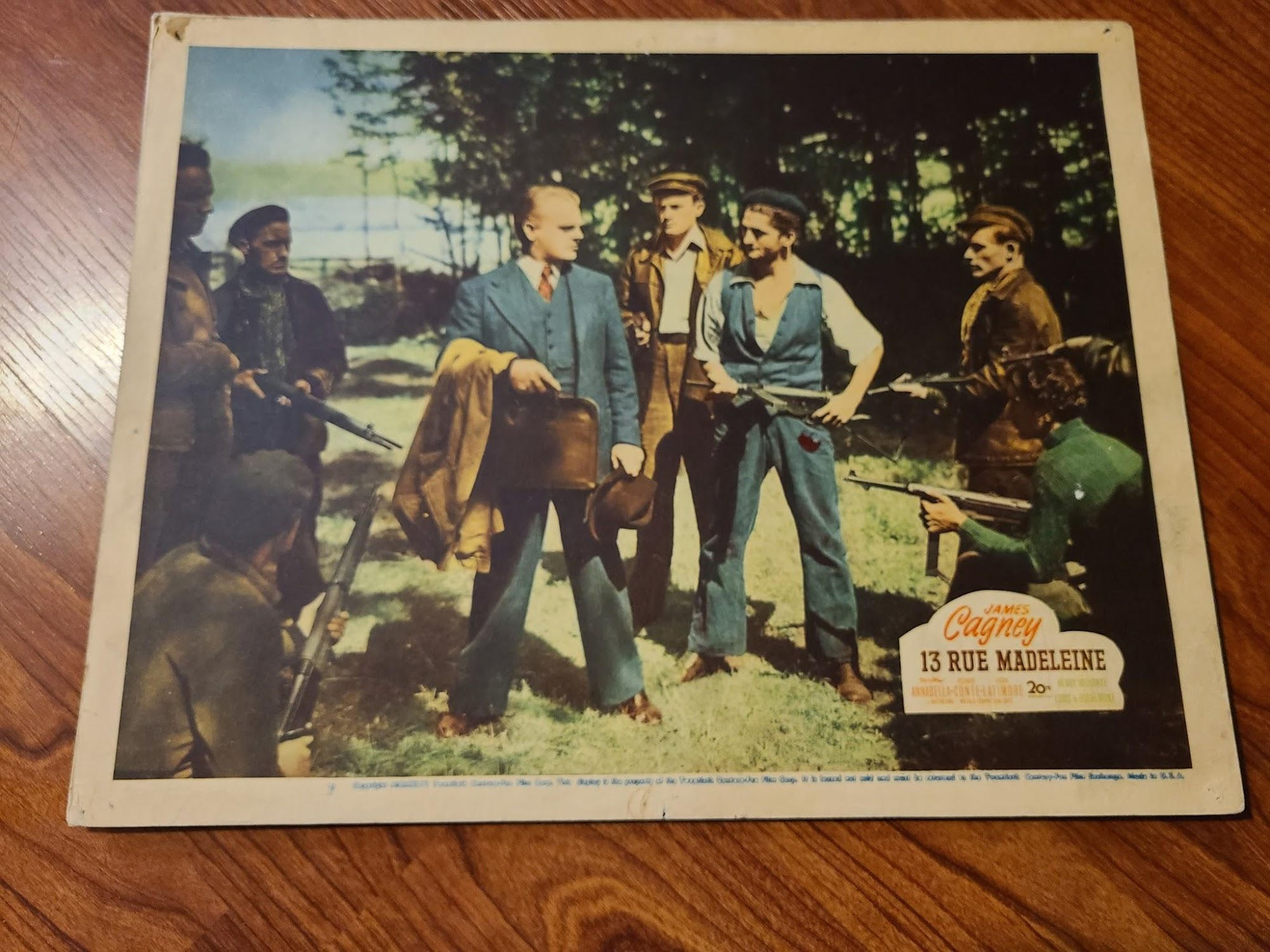 13 Rue Madeleine 1946 Military/Aviation Lobby Cards
