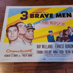 3 Brave Men - Military/Aviation Lobby Cards