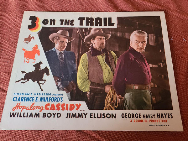 3 On The Trail - Western Lobby Cards