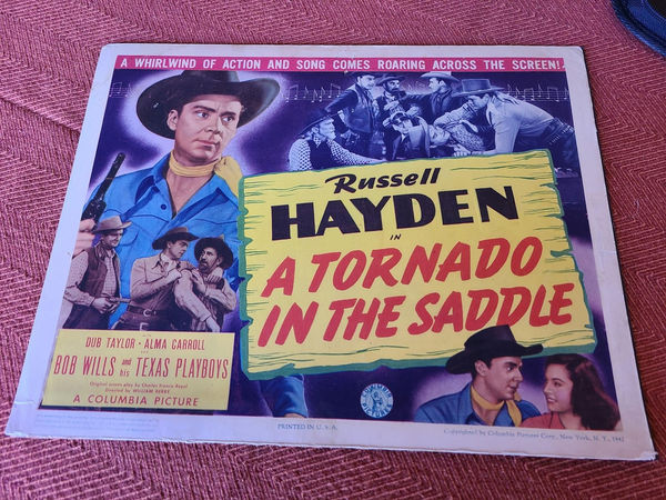 A Tornado In The Saddle - Western Lobby Cards