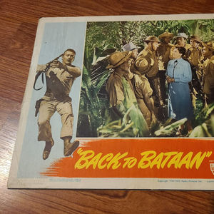 Back To Bataan - Military/Aviation Lobby Cards