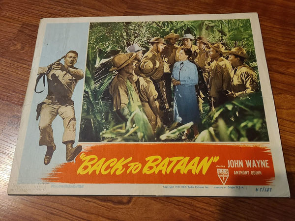 Back To Bataan - Military/Aviation Lobby Cards