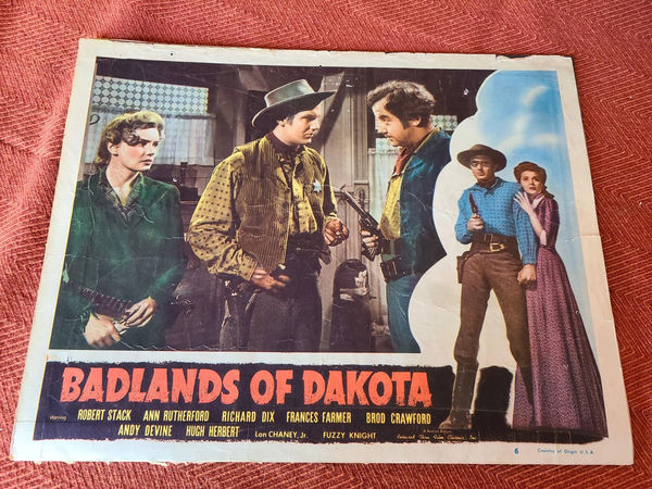 Badlands Of Dakota - Western Lobby Cards