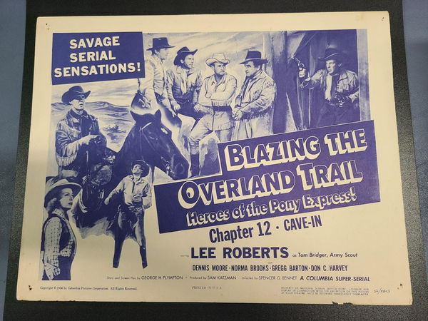 Blazing The Overland Trail - Serial Lobby Cards