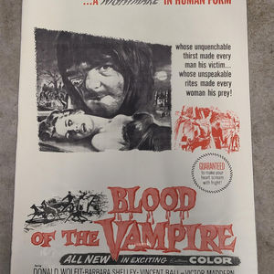 Blood Of The Vampire - 1 Sheets/US