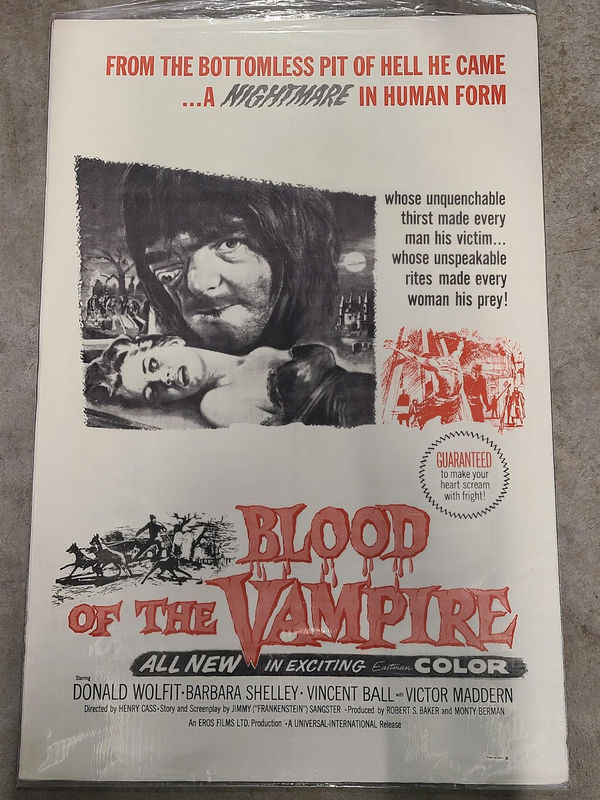 Blood Of The Vampire - 1 Sheets/US