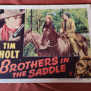 Brothers In The Saddle - Western Lobby Cards