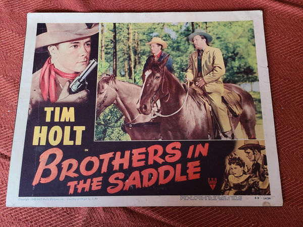 Brothers In The Saddle - Western Lobby Cards