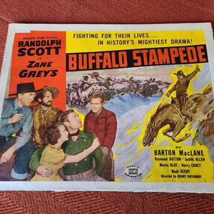 Buffalo Stampede - Western Lobby Cards