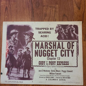 Code Of The Pony Express - Serial Lobby Cards