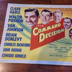 Command Decison - Military/Aviation Lobby Cards