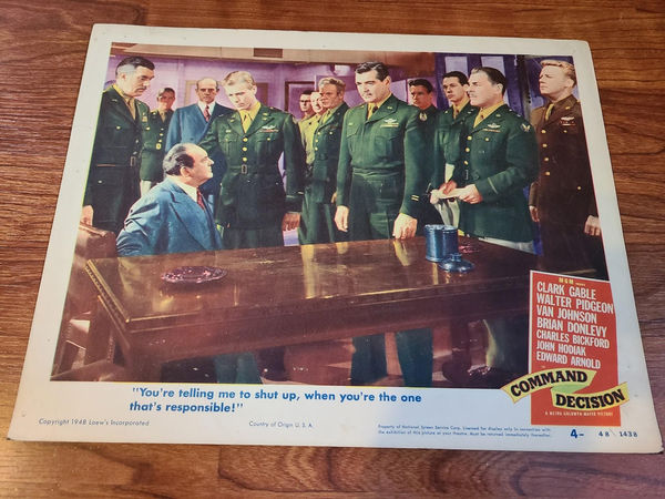 Command Decison - Military/Aviation Lobby Cards