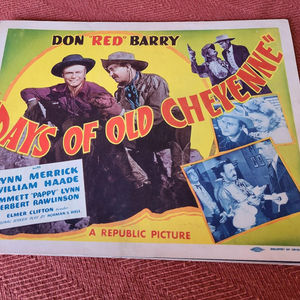 Days Of Old Cheyenne - Western Lobby Cards