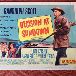 Decison At Sundown - Western Lobby Cards