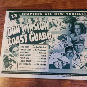 Don Winslow of The Coast Guard - Serial Lobby Cards