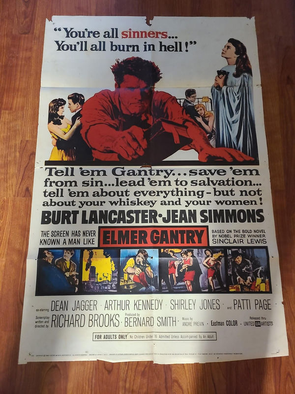 Elmer Gantry - 1 Sheets/US