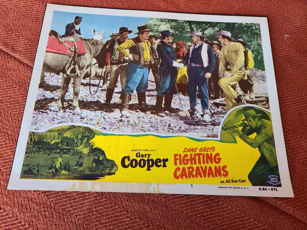 Fighting Caravans - Western Lobby Cards