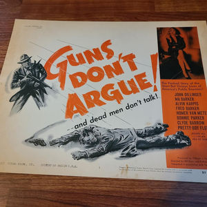 Guns Don't Argue - Title Cards