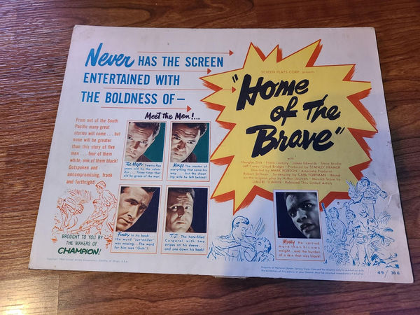 Home Of The Brave - Military/Aviation Lobby Cards