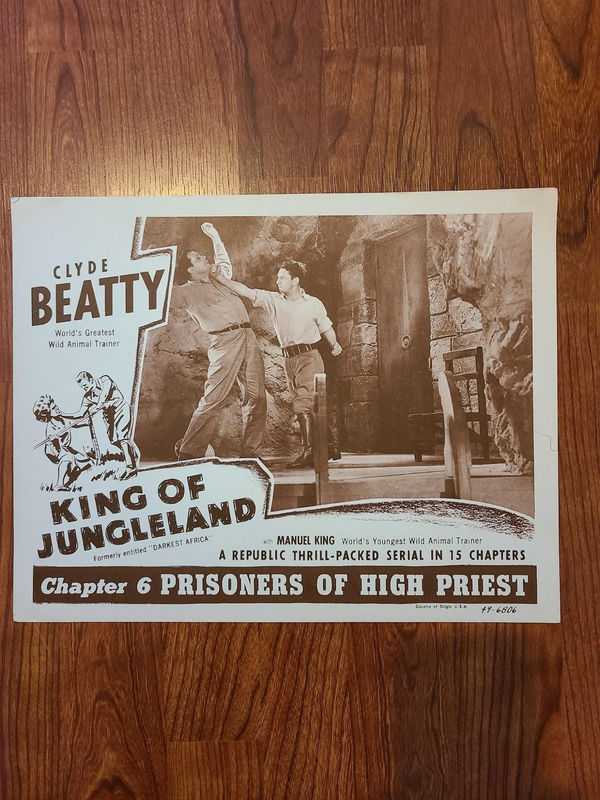 King Of Jungleland - Serial Lobby Cards