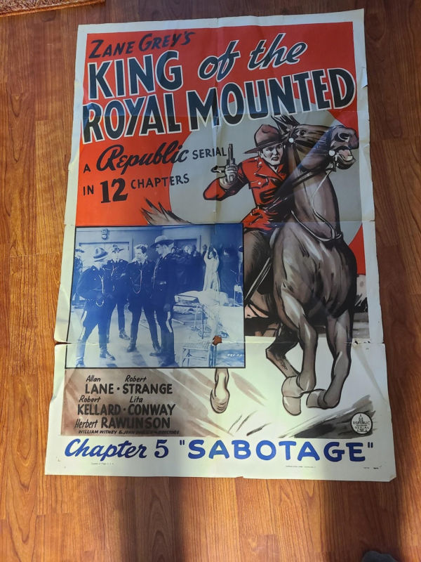 King Of The Royal Mounted - 1 Sheets/US