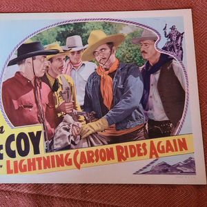 Lightning Carson Rides Again - Western Lobby Cards