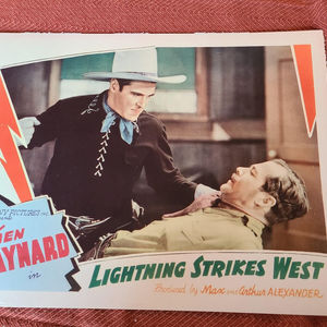 Lightning Strikes West - Western Lobby Cards