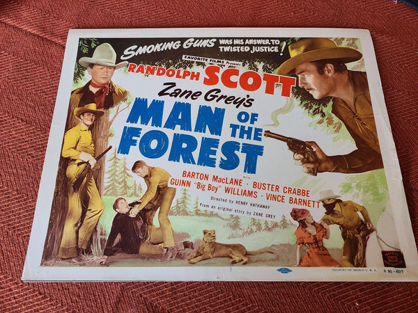 Man Of The Forest - Western Lobby Cards