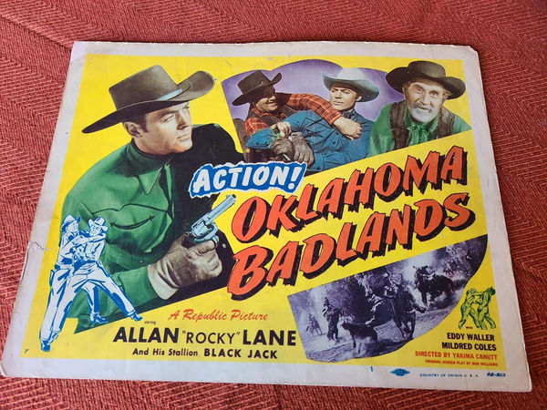 Oklahoma Badlands - Western Lobby Cards