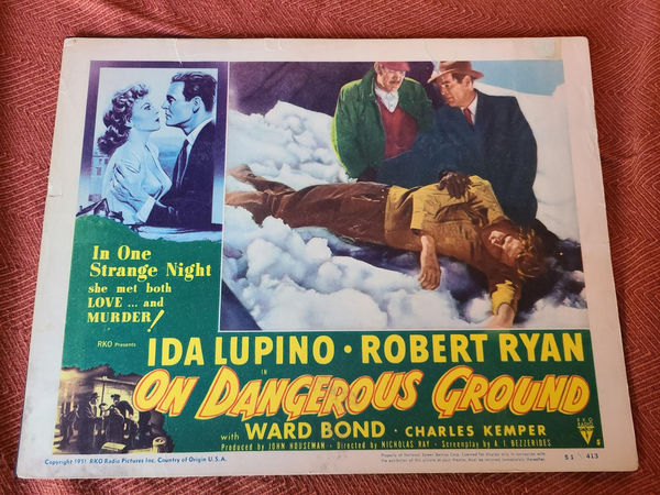 On Dangerous Ground - General Lobby Cards