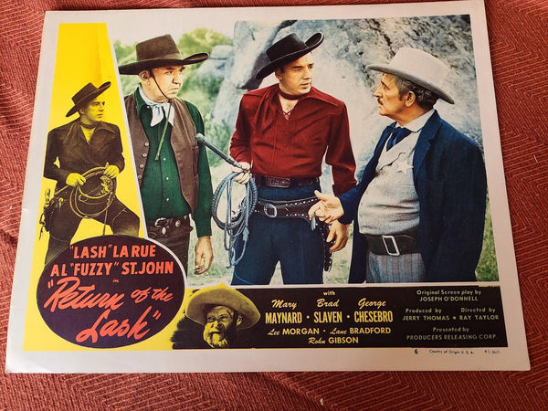 Return Of The Lash - Western Lobby Cards