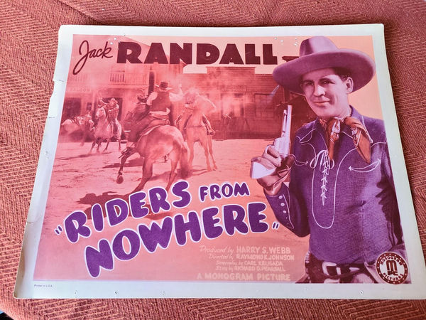 Riders From Nowhere - Western Lobby Cards