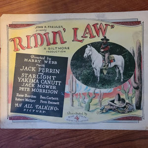 Ridin' Law - Western Lobby Cards