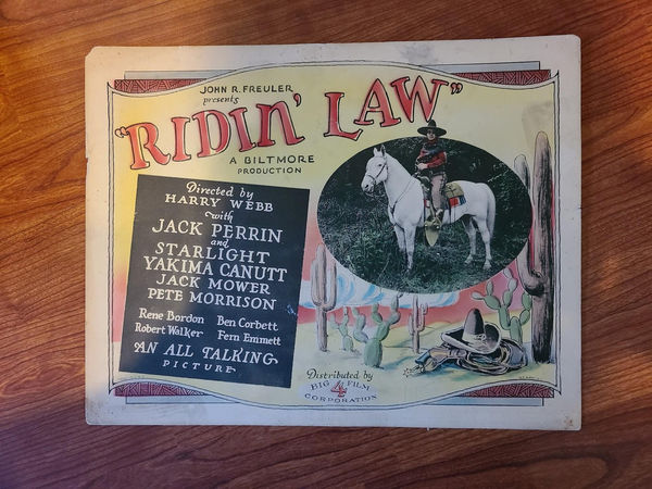 Ridin' Law - Western Lobby Cards