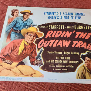 Ridin' The Outlaw Trail - Western Lobby Cards