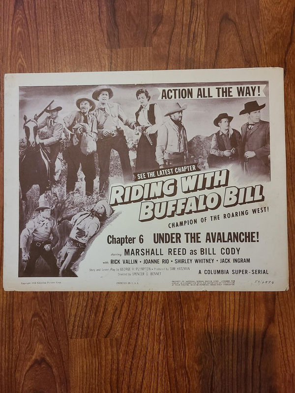 Riding With Buffalo Bill - Serial Lobby Cards