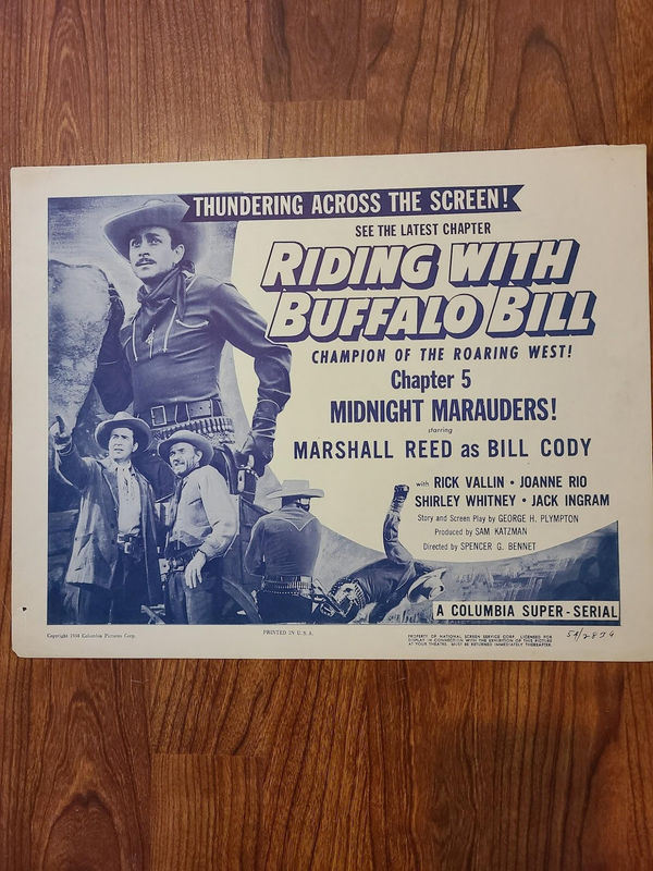 Riding With Buffalo Bill - Serial Lobby Cards