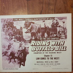 Riding With Buffalo Bill - Serial Lobby Cards