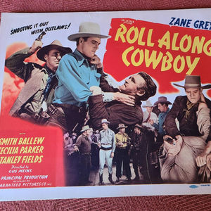 Roll Along Cowboy - Western Lobby Cards