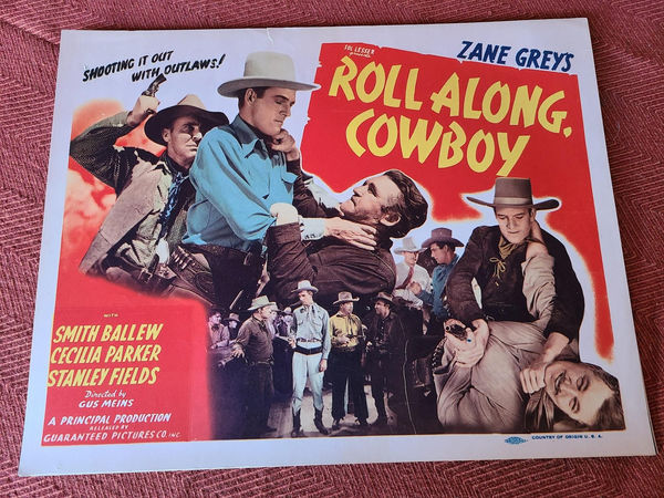 Roll Along Cowboy - Western Lobby Cards