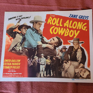 Roll Along Cowboy - Western Lobby Cards