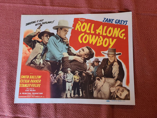 Roll Along Cowboy - Western Lobby Cards