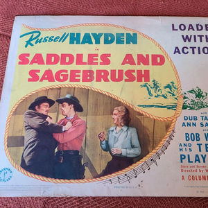 Saddles And Sagebrush - Western Lobby Cards